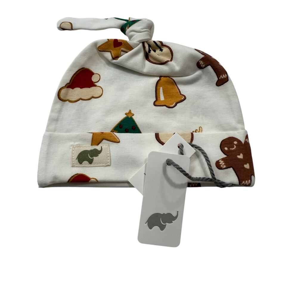 Infant Knotted Hats Set of 3 Origami Crane Print Soft Cotton Beanies NWT
